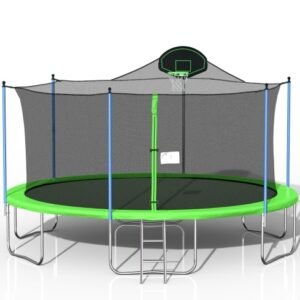 JumpZone™ 16FT Trampoline & Basketball Arena