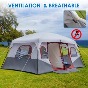 ExpeditionX™ 10-Person Dual-Room Camping Tent