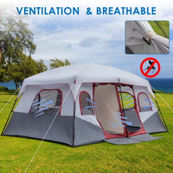 ExpeditionX™ 10-Person Dual-Room Camping Tent